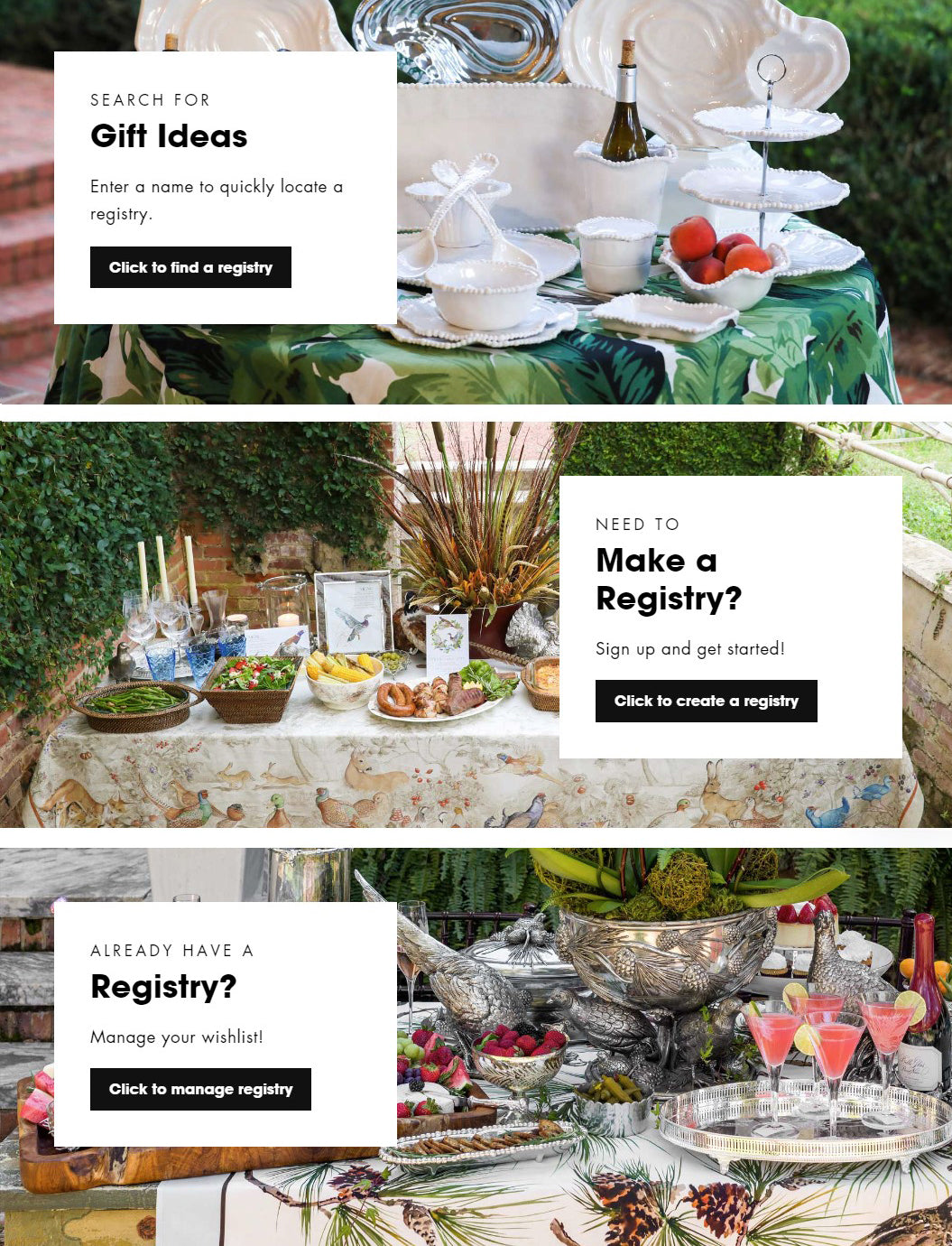 Explore our Gift Registry!