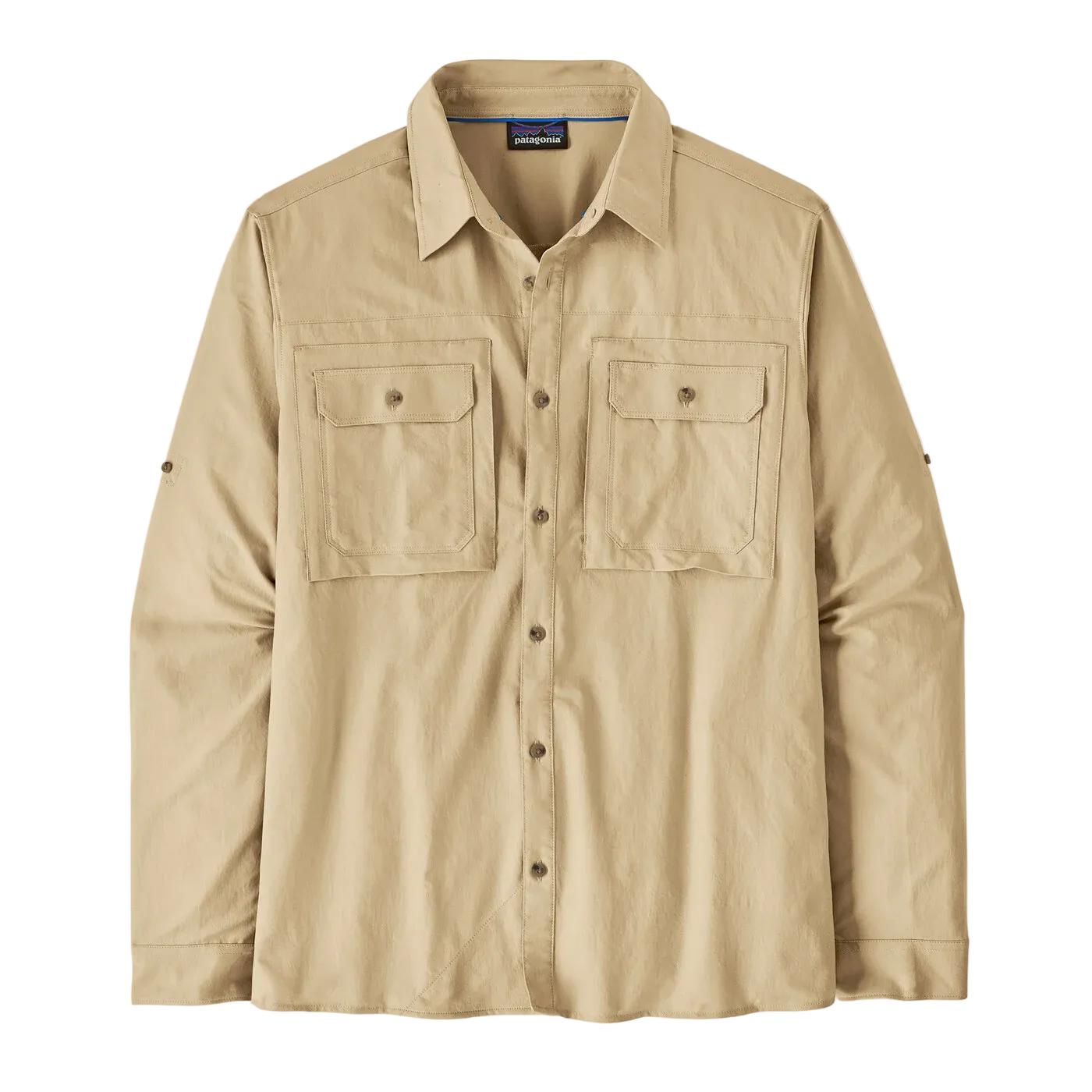 Patagonia Men's Long-Sleeved Self Guided Sun Shirt Caper Green / XXL