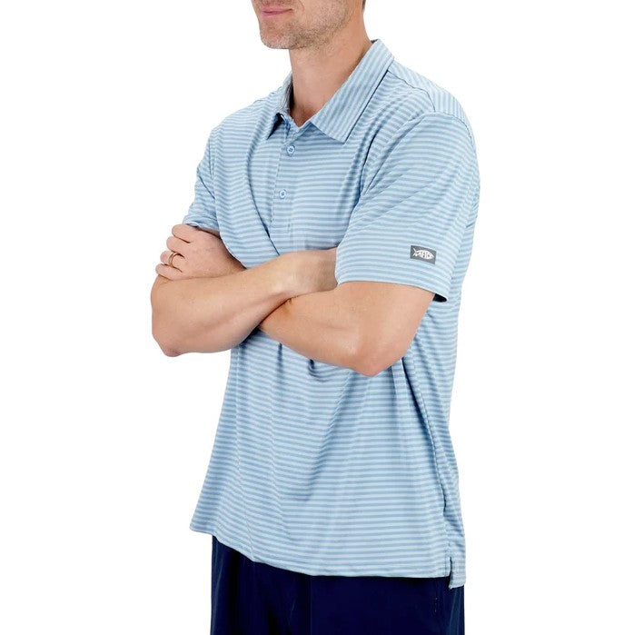 AFTCO Link Performance Polo Shirt Airy Blue / M