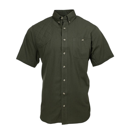 Kevin's Feather-Weight Short Sleeve Right Patch Wingshooting Shirt-Men's Clothing-Dark Green-S-Kevin's Fine Outdoor Gear & Apparel