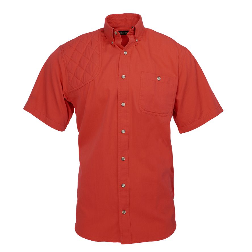 Kevin's Feather-Weight Short Sleeve Right Patch Wingshooting Shirt-Men's Clothing-Red-S-Kevin's Fine Outdoor Gear & Apparel