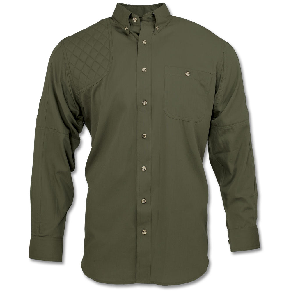 Kevin's Big & Tall Right Hand Long Sleeve Shooting Shirt-Men's Clothing-Dark Green-XLT-Kevin's Fine Outdoor Gear & Apparel