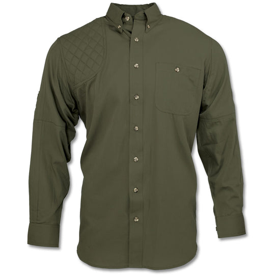 Kevin's Big & Tall Right Hand Long Sleeve Shooting Shirt-Men's Clothing-Dark Green-XLT-Kevin's Fine Outdoor Gear & Apparel