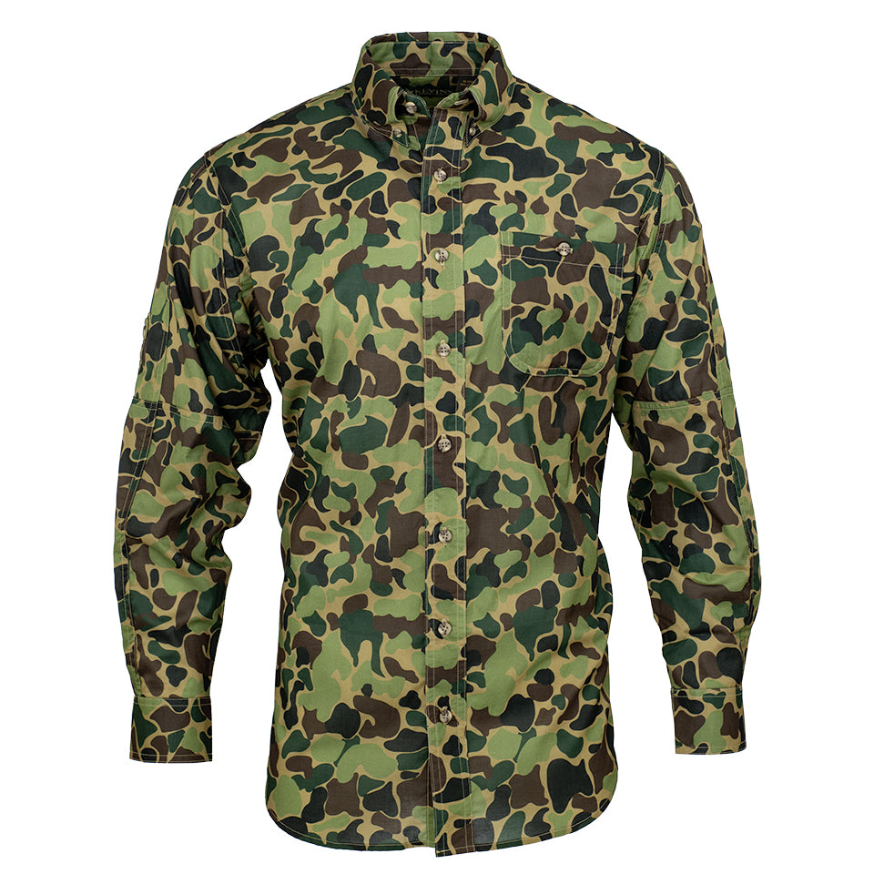 Kevin's Feather-Weight Long Sleeve Poplin Vintage Camo Field Shirt-Men's Clothing-Kevin's Fine Outdoor Gear & Apparel