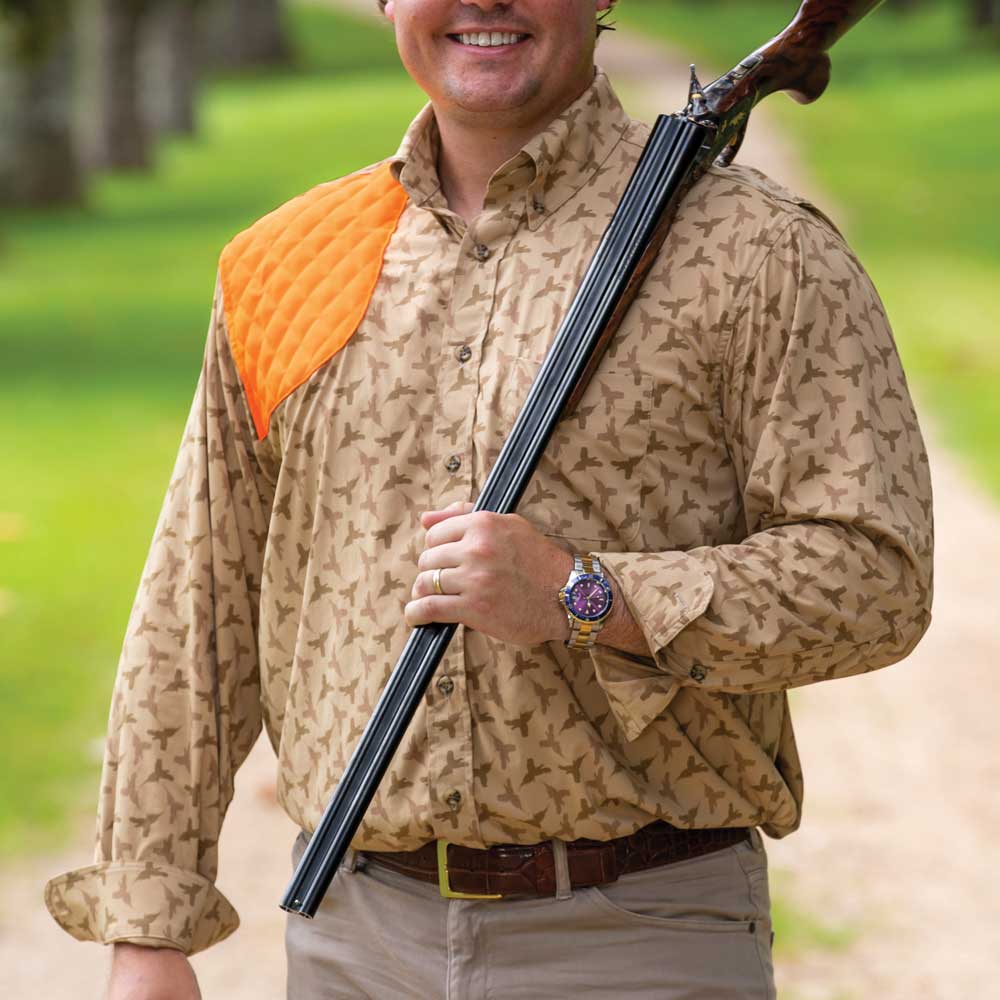 Kevin's Upland Bird Patterned Right Hand Shooting Shirt-Men's Clothing-Flying Pheasant-S-Kevin's Fine Outdoor Gear & Apparel