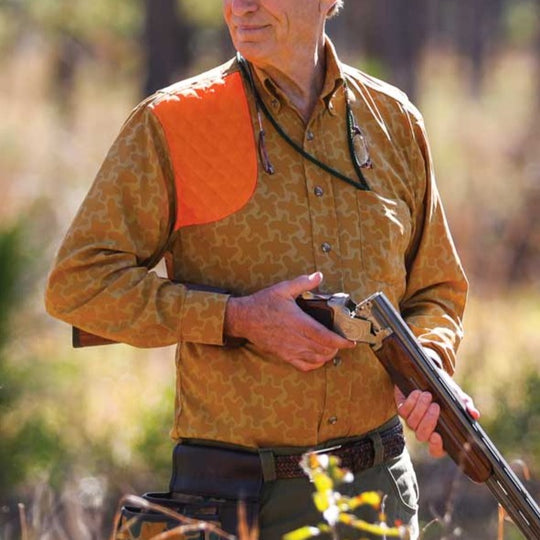 Kevin's Bobwhite Quail Patterned Right Hand Shooting Shirt-Men's Clothing-Kevin's Fine Outdoor Gear & Apparel