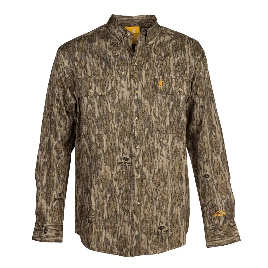 Browning Wasatch Long Sleeve Lightweight Button Down Shirt-Men's Clothing-Bottomland-S-Kevin's Fine Outdoor Gear & Apparel