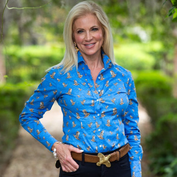 Kevin's Finest Women's Flying Quail Shirt-Women's Clothing-Kevin's Fine Outdoor Gear & Apparel