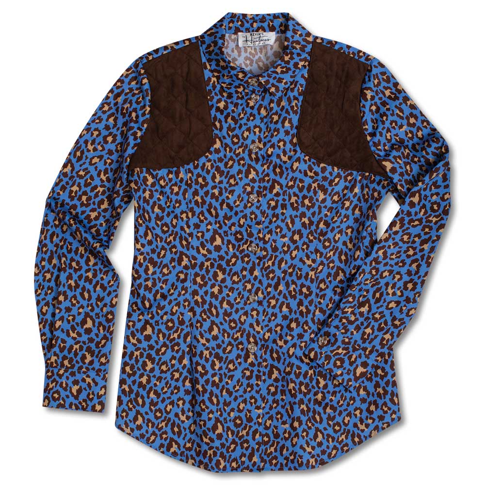 Kevin's Huntress Blue Cheetah Print Shooting Shirt Kevin's Fine