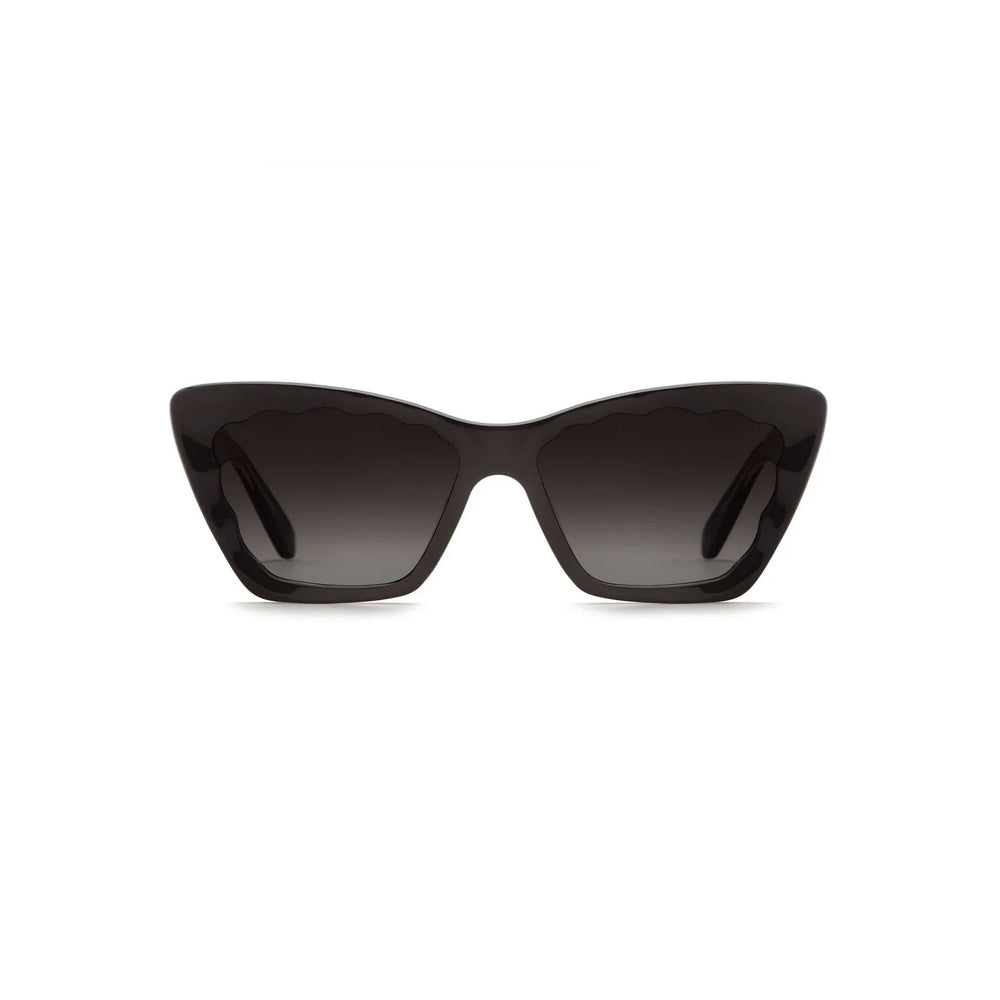 Krewe "Brigitte" Sunglasses-Sunglasses-Black + Black and Crystal-Grey Gradient-Kevin's Fine Outdoor Gear & Apparel