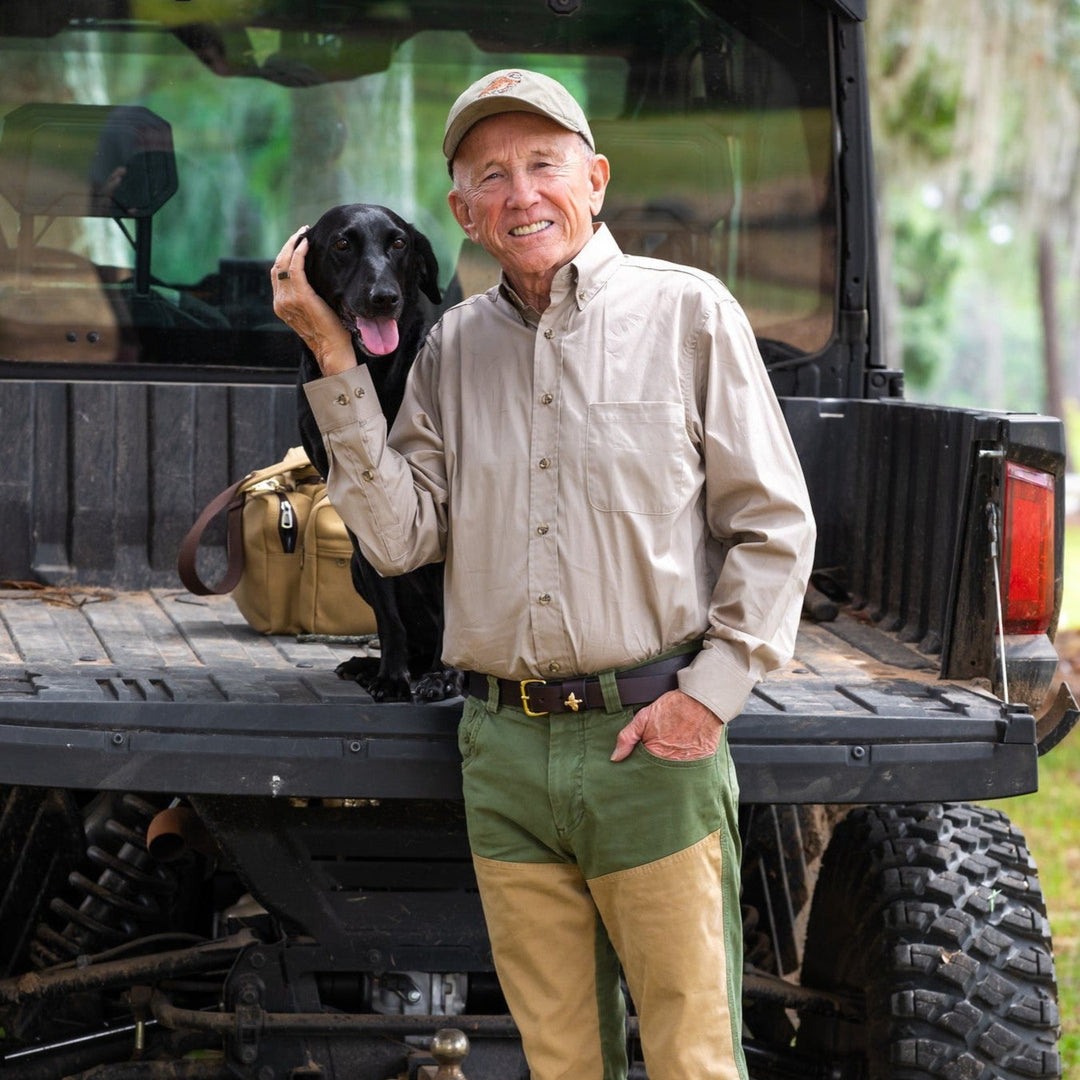 Kevin's Ergonometric Egyptian Cotton Long Sleeve Shirt-Men's Clothing-Khaki Poplin-M-Kevin's Fine Outdoor Gear & Apparel