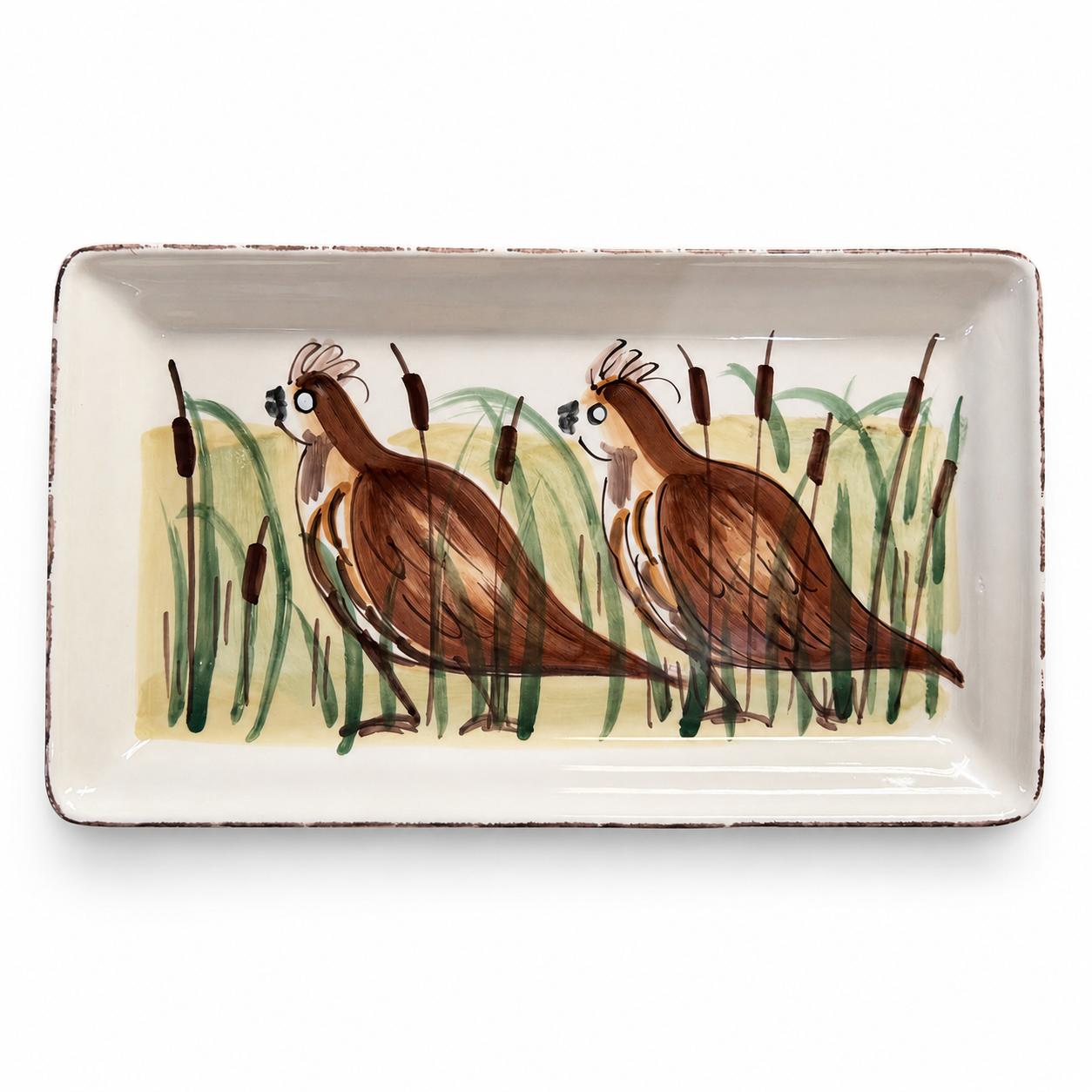 Vietri Quail Rectangular Platter | Kevin's Catalog – Kevin's Fine