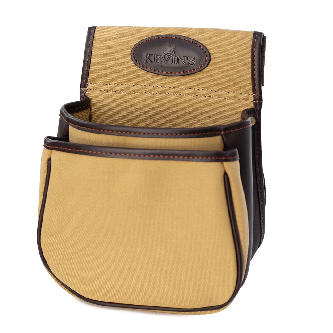 Kevin's Canvas & Leather Cartridge Holder with Belt-Hunting/Outdoors-Tan-Kevin's Fine Outdoor Gear & Apparel