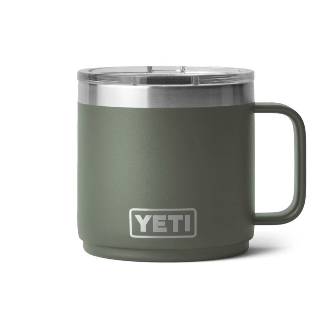 YETI Rambler 14oz. Mug w/ Magslider Lid-Hunting/Outdoors-CAMP GREEN-Kevin's Fine Outdoor Gear & Apparel