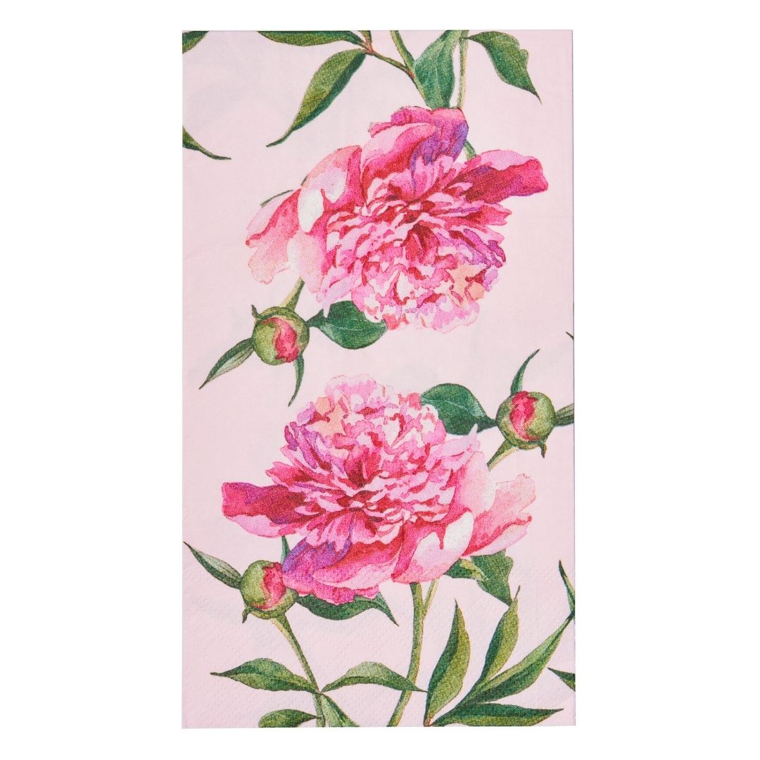 Sophistiplate Guest Towel Pink Peonies-Lifestyle-ONE SIZE-Kevin's Fine Outdoor Gear & Apparel