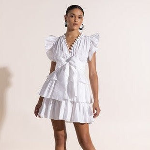 Scarlett Poppies Santa Barbara Mini Dress-Women's Clothing-Crispy White-XS-Kevin's Fine Outdoor Gear & Apparel