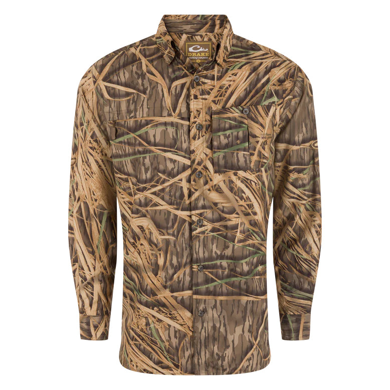drake gear Drake 8 Shot Long Sleeve Flyweight Shirt