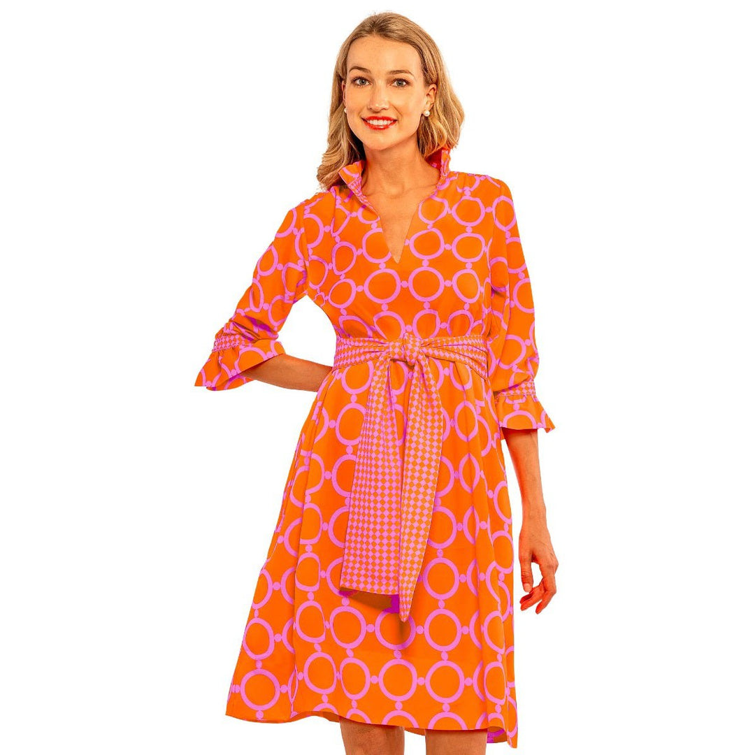 Gretchen Scott Outta Sight Tunic Dip & Dots Dress-Women's Clothing-Pink/Orange-XS-Kevin's Fine Outdoor Gear & Apparel