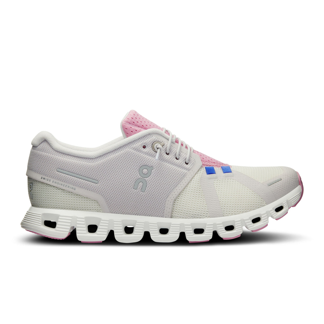 On Running Women's Cloud 5 Push Shoes-Footwear-IVORY | BLOSSOM-6-Kevin's Fine Outdoor Gear & Apparel