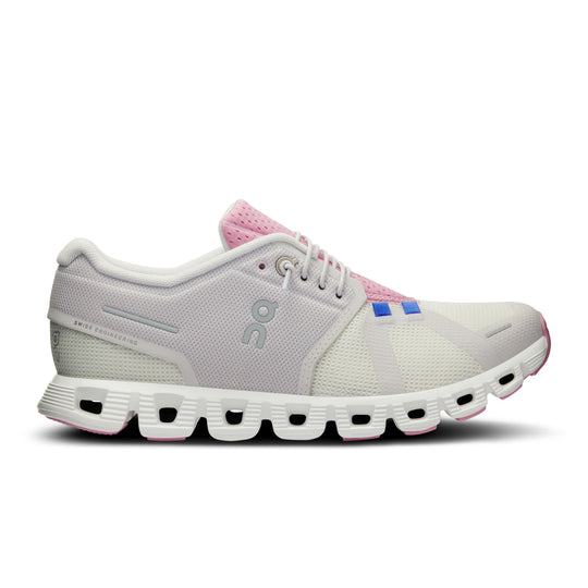 On Running Women's Cloud 5 Push Shoes-Footwear-IVORY | BLOSSOM-6-Kevin's Fine Outdoor Gear & Apparel