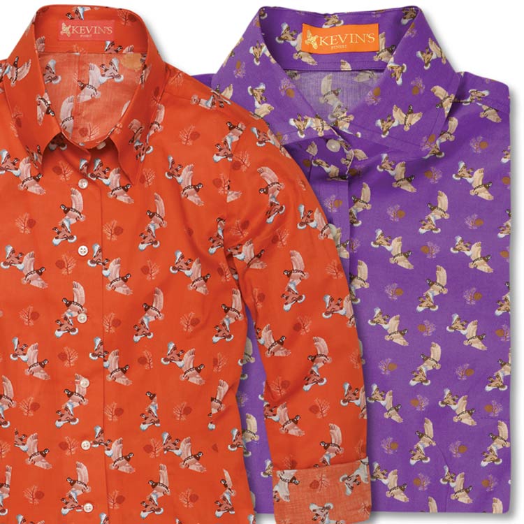 Kevin's Finest Ladies Quail Printed Shirt