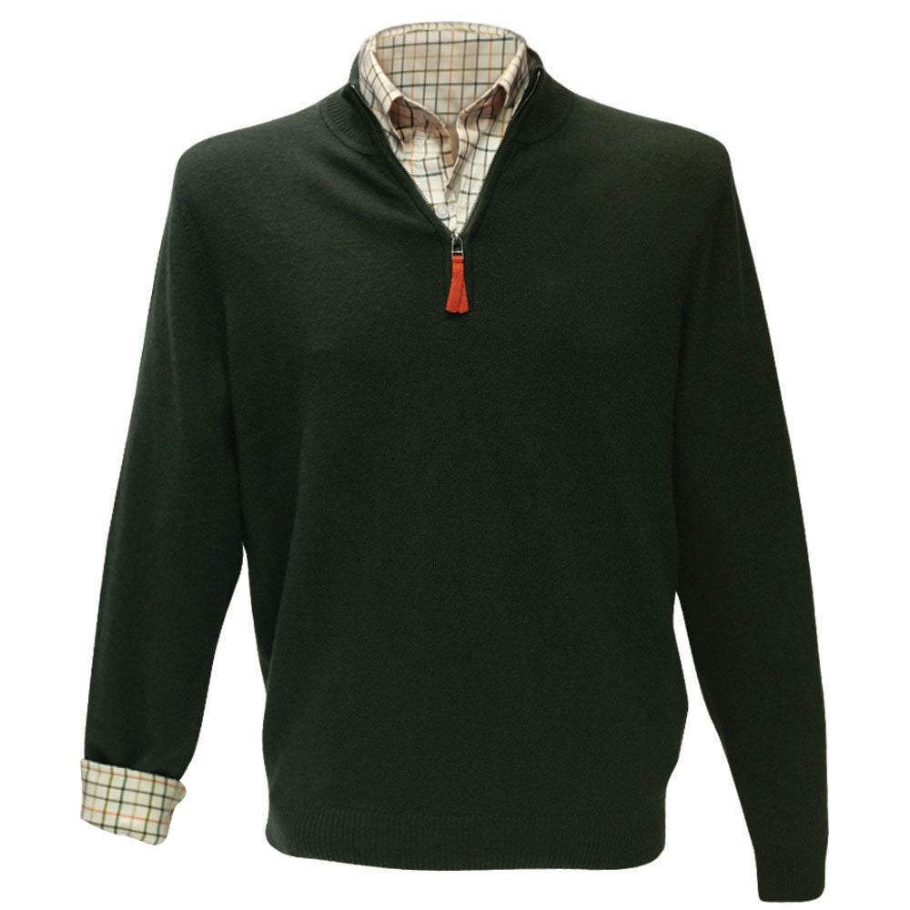 Kevin's Men's 1/4 Zip Merino Sweater