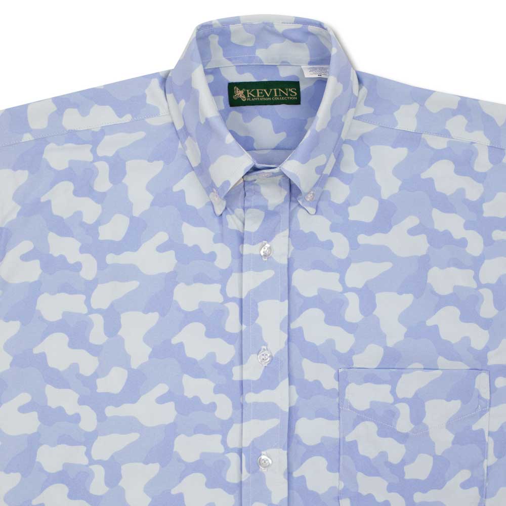 Kevin's Out Of The Blue Camo Performance Long Sleeve Fishing Shirt