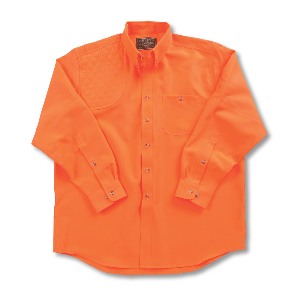 Kevin's Long Sleeve Single Right Patch Shooting Shirt-HUNTING/OUTDOORS-Advantage Apparel-BLAZE-S-Kevin's Fine Outdoor Gear & Apparel
