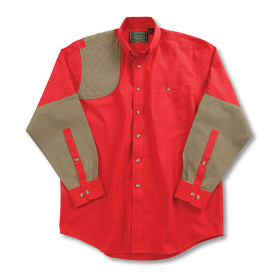 Kevin's Long Sleeve Single Right Patch Shooting Shirt-HUNTING/OUTDOORS-Advantage Apparel-RED-KHAKI-M-Kevin's Fine Outdoor Gear & Apparel