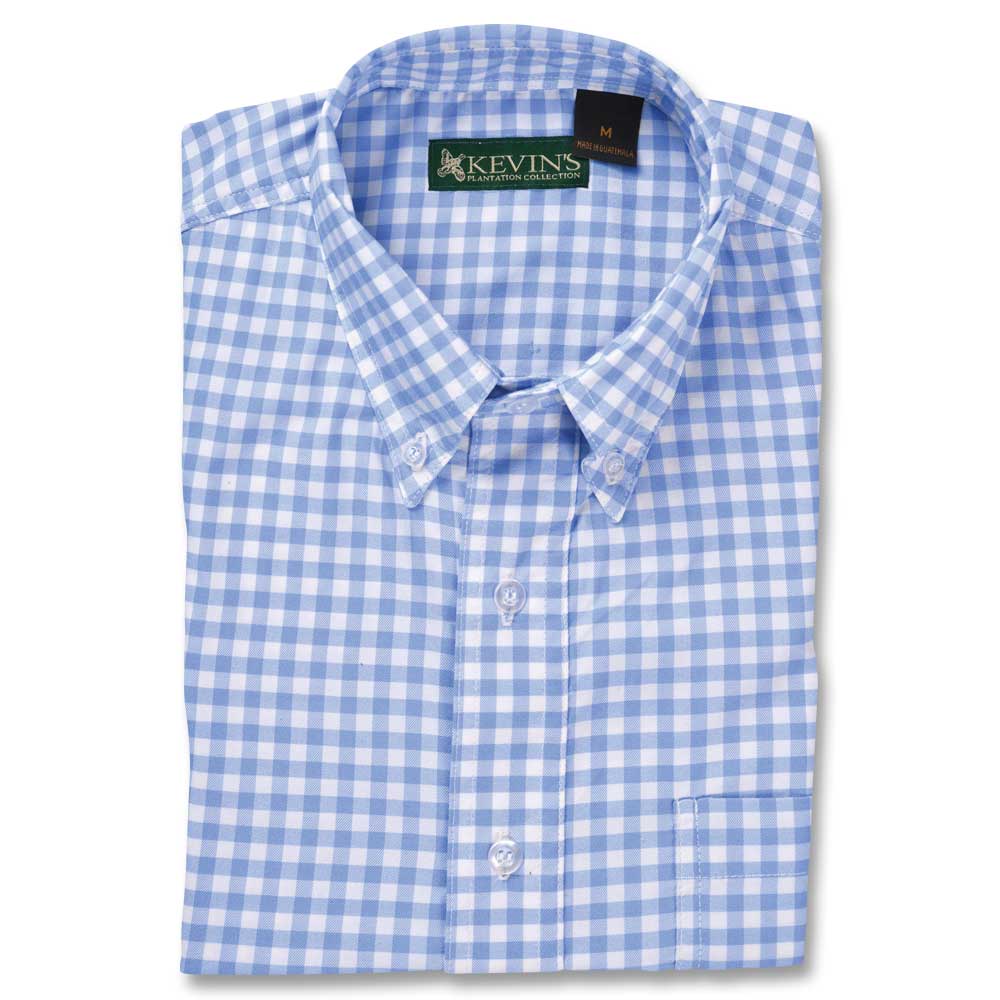 Kevin's Long Sleeve Fishing Shirt in Gingham Kevin's Catalog Kevin