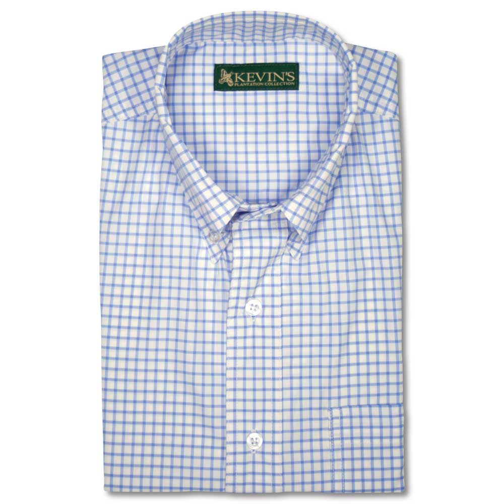 tattersall dress shirts Kevin's Tattersall Performance Long Sleeve Dress Shirt
