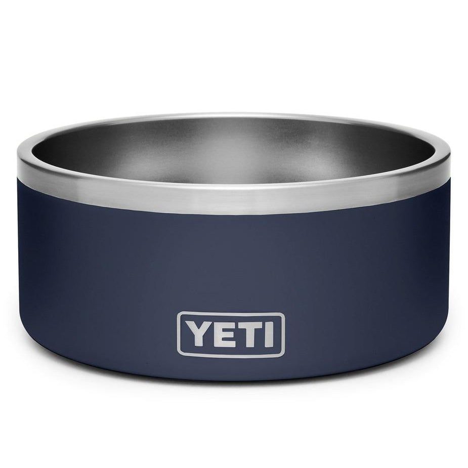 Yeti Boomer 8 Cup Dog Bowl-Black-Stainless-Bimini Pink