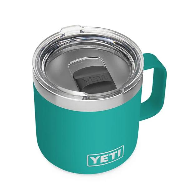 YETI Rambler 14oz. Mug w/ Magslider Lid-HUNTING/OUTDOORS-AQUIFER BLUE-Kevin's Fine Outdoor Gear & Apparel
