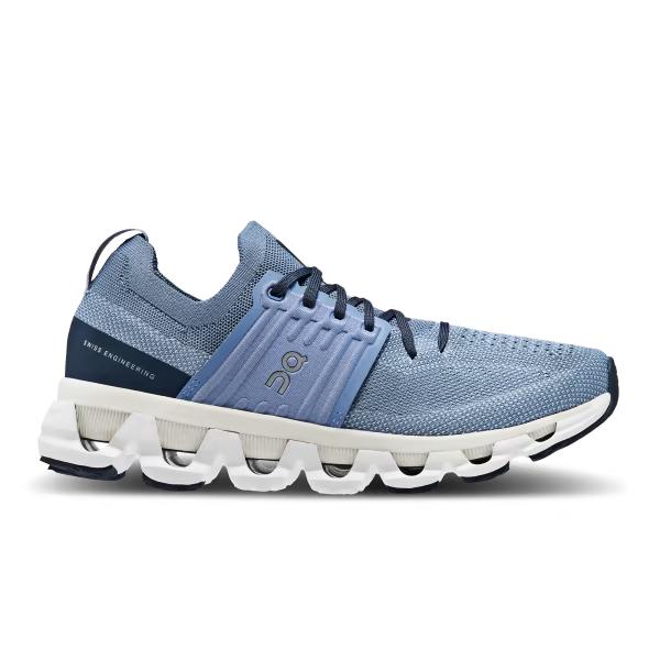 On Running Women's Cloudswift 3 Shoes-Footwear-METAL | WHITE-6-Kevin's Fine Outdoor Gear & Apparel