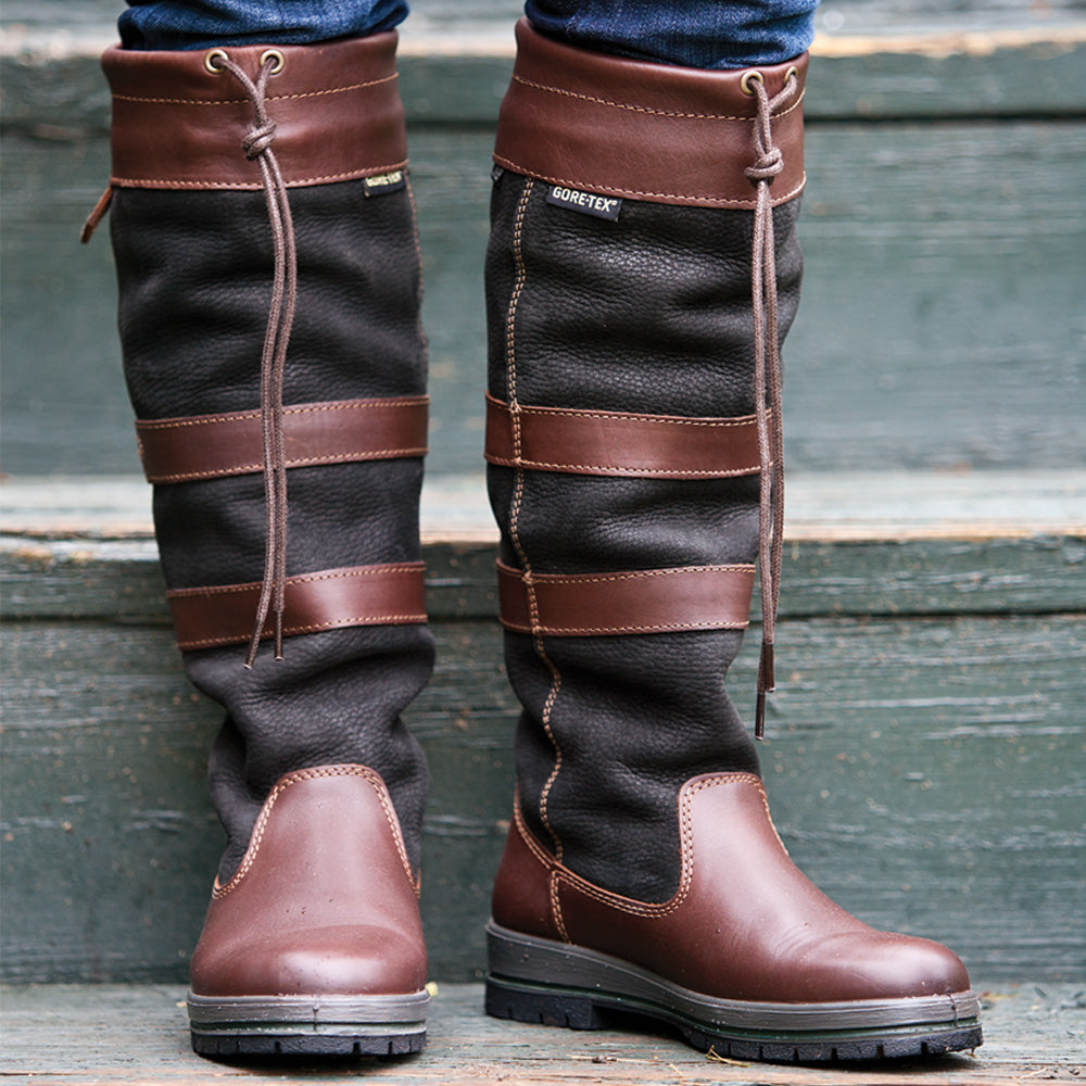 Dubarry Galway Boot for Ladies-FOOTWEAR-BLACK-BROWN-USM 10/EU 44-Kevin's Fine Outdoor Gear & Apparel