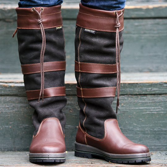 Dubarry Galway Boot for Ladies-FOOTWEAR-BLACK-BROWN-USM 10/EU 44-Kevin's Fine Outdoor Gear & Apparel
