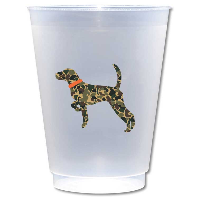Kevin's Camo Custom Frosted Shatterproof Cups 8 Pack-HOME/GIFTWARE-Alexa Pulitzer-CAMO POINTER-Kevin's Fine Outdoor Gear & Apparel
