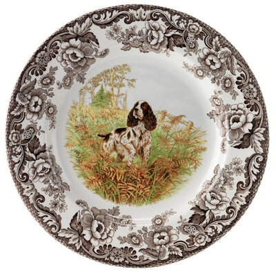 Spode Woodland Hunting Dog Dinner Plate-HOME/GIFTWARE-ENGLISHSPRINGER-Kevin's Fine Outdoor Gear & Apparel