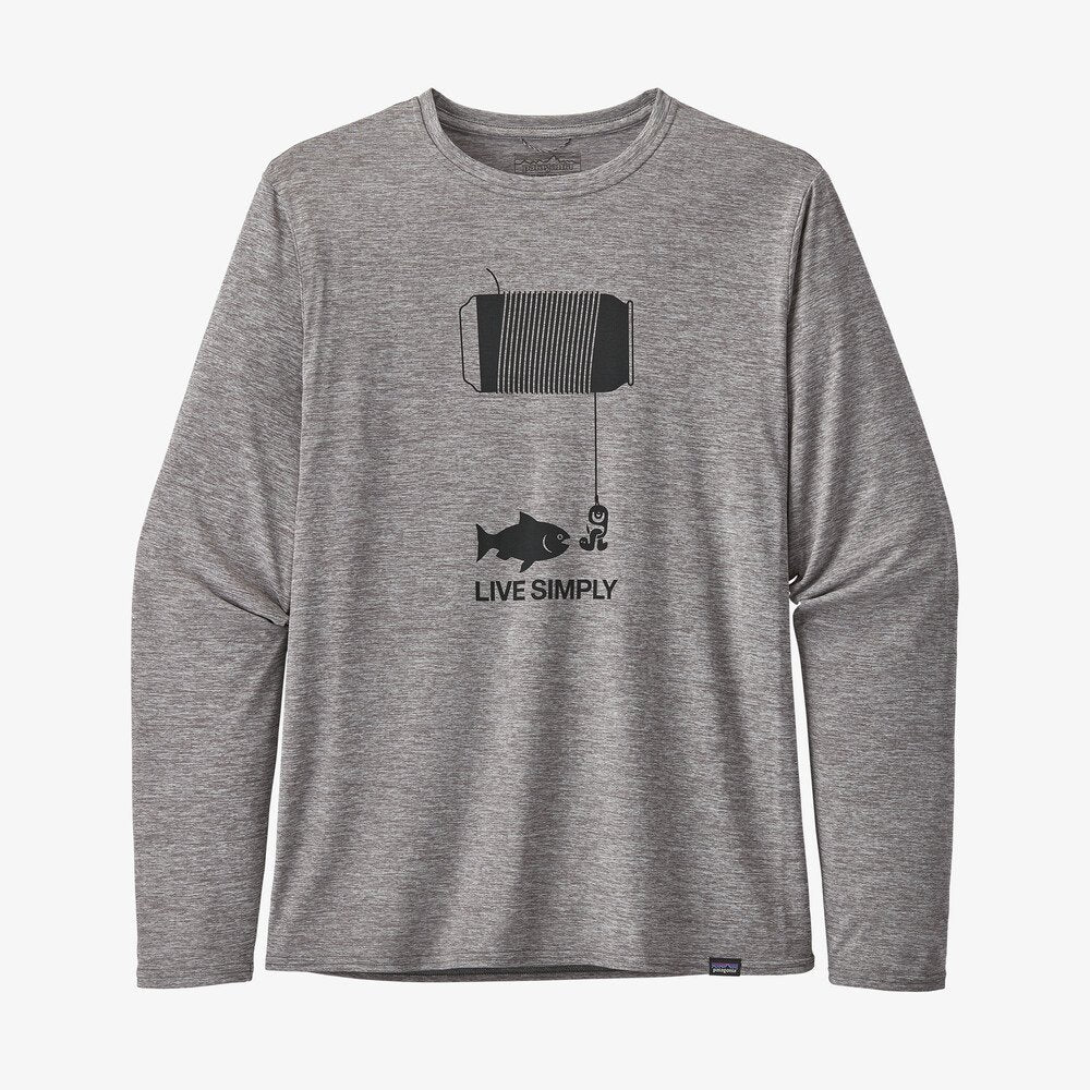Patagonia Men's L/S Cap Cool Daily Graphic Shirt-Men's Accessories-Live Simply Happy Hour-S-Kevin's Fine Outdoor Gear & Apparel