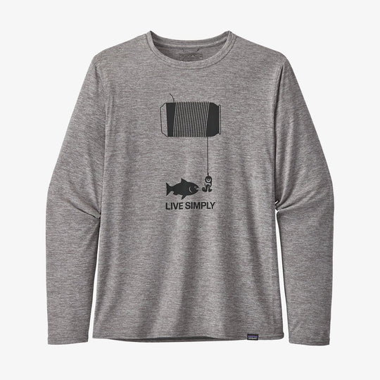 Patagonia Men's L/S Cap Cool Daily Graphic Shirt-Men's Accessories-Live Simply Happy Hour-S-Kevin's Fine Outdoor Gear & Apparel