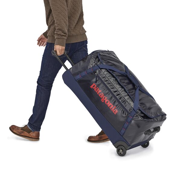 patagonia rolling duffel 100l Black Hole Matte Wheeled while compression straps in the main compartment help keep your belongings secure Patagonia Black Hole Wheeled Duffel