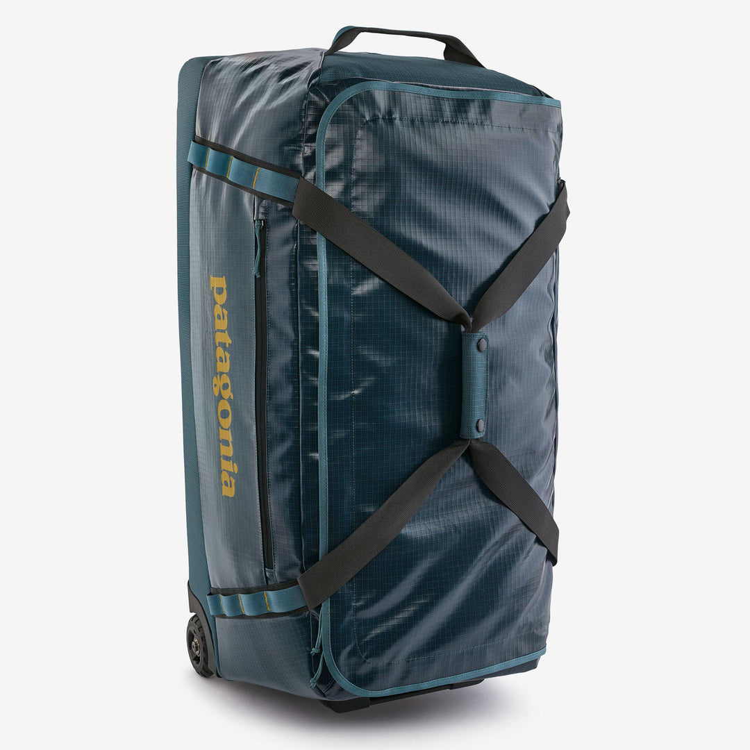 Patagonia Black Hole Wheeled Duffel Bag 100L-LUGGAGE-Abalone Blue w/ Ink Black-Kevin's Fine Outdoor Gear & Apparel