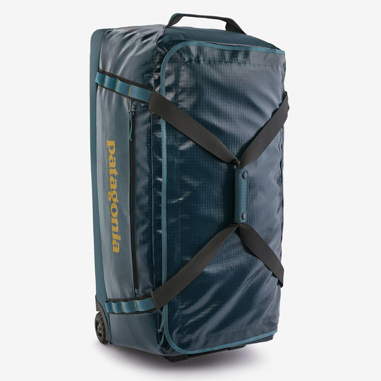 Patagonia Black Hole Wheeled Duffel Bag 100L-LUGGAGE-Abalone Blue w/ Ink Black-Kevin's Fine Outdoor Gear & Apparel