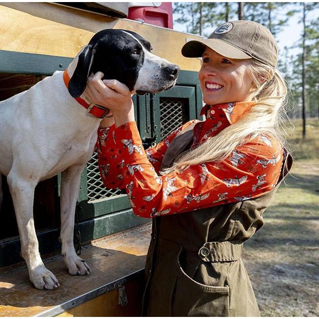Kevin's Huntress Quail Printed Blouse-Women's Clothing-Kevin's Fine Outdoor Gear & Apparel