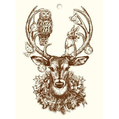 Alexa Pulitzer Gift Tags/Cards-Home/Giftware-CHRISTMAS DEER-Kevin's Fine Outdoor Gear & Apparel