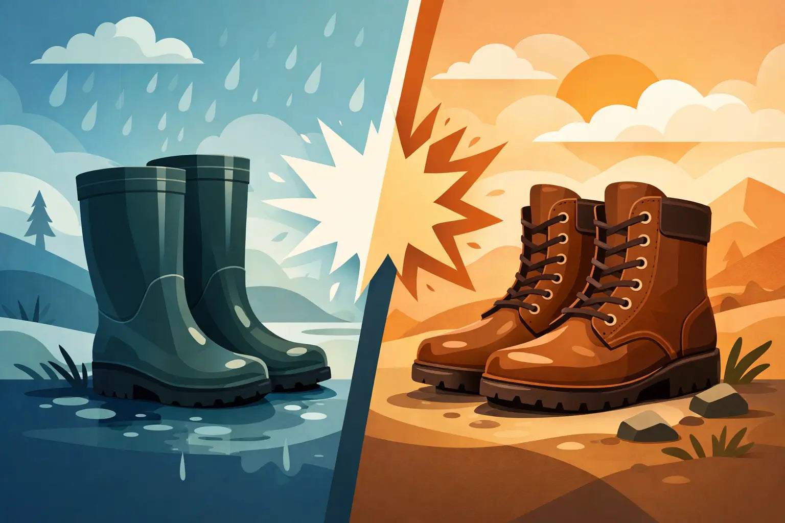 Rubber Boots vs Leather Boots: Which Wins?