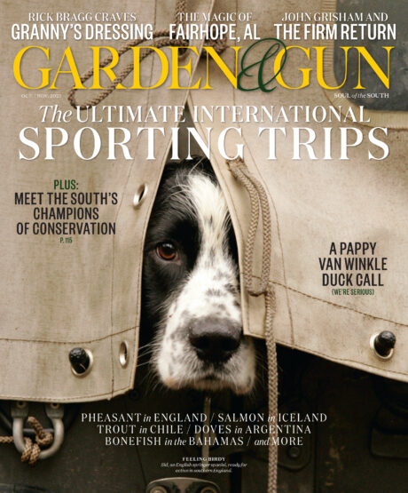 Garden &amp; Gun Oktober 2023 Artikel mit Kevin's!