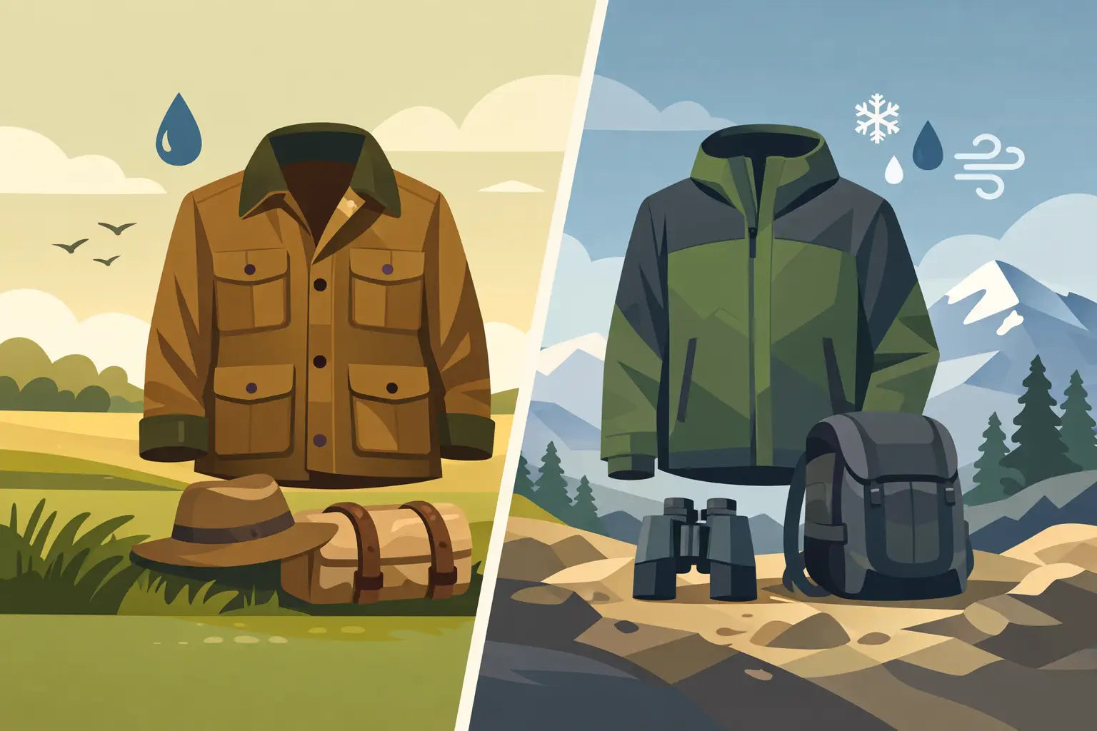 Waxed Cotton vs Synthetic Shells for the Field