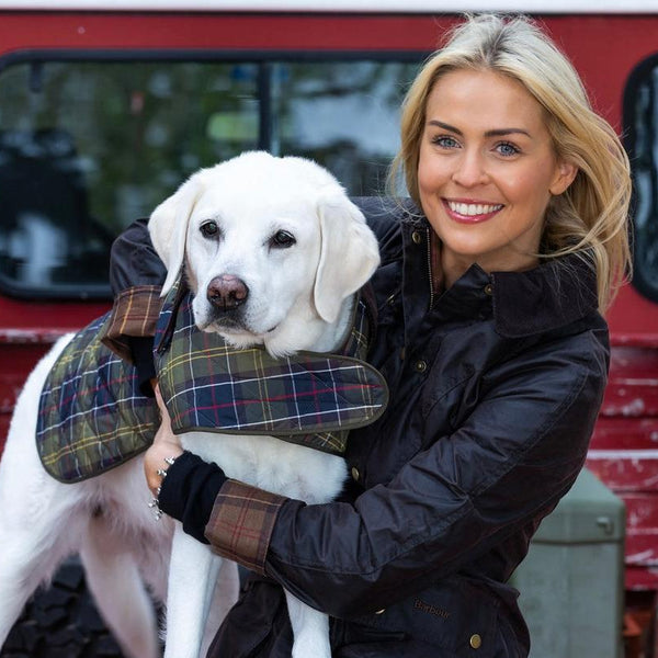 新品Barbour ドックキルティングコート　Barbour Tartan 楽天市場】バブアー 犬用コート キルティング ドッグコート ブラック