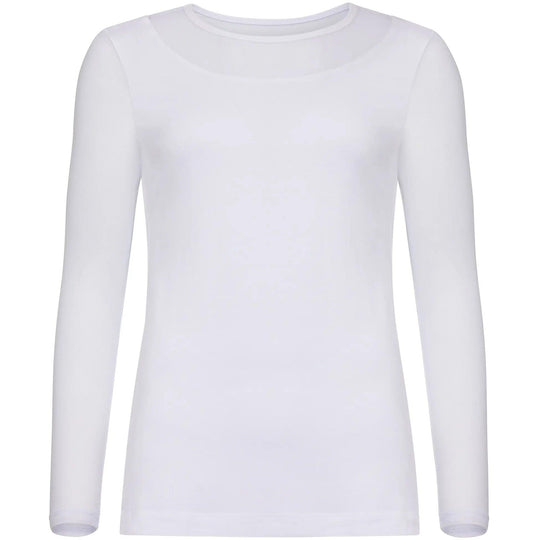 Anatomie Kim Mesh-Sleeve Top in Pima Modal-Women's Clothing-White-XS-Kevin's Fine Outdoor Gear & Apparel